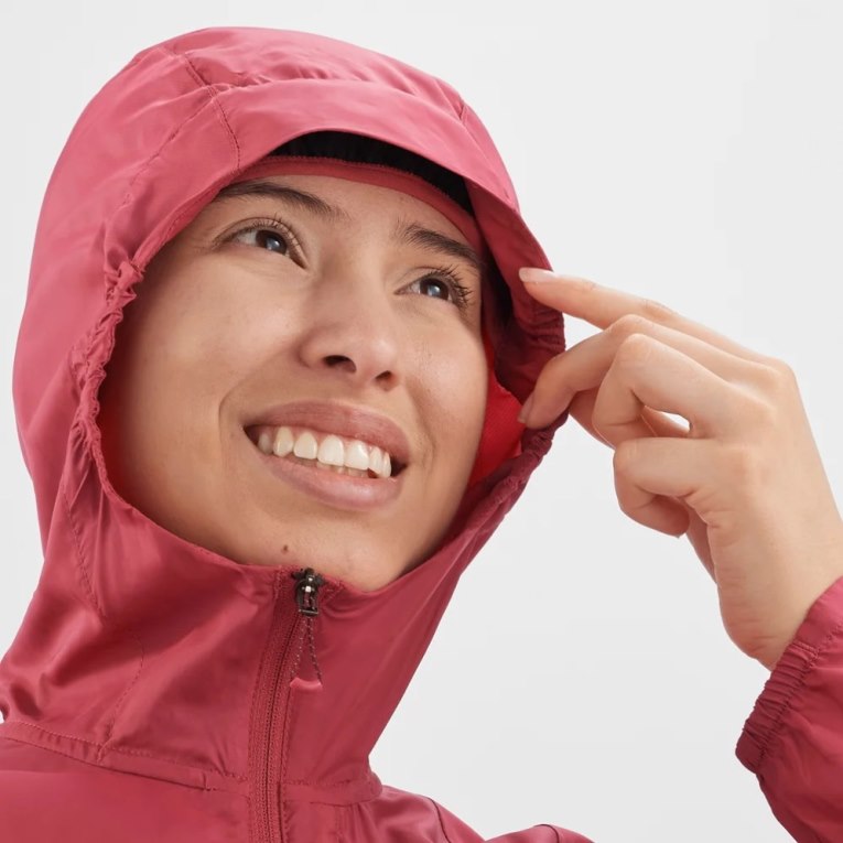Salomon Bonatti Cross Wind Women's Shell Jackets Red | CA 87P90